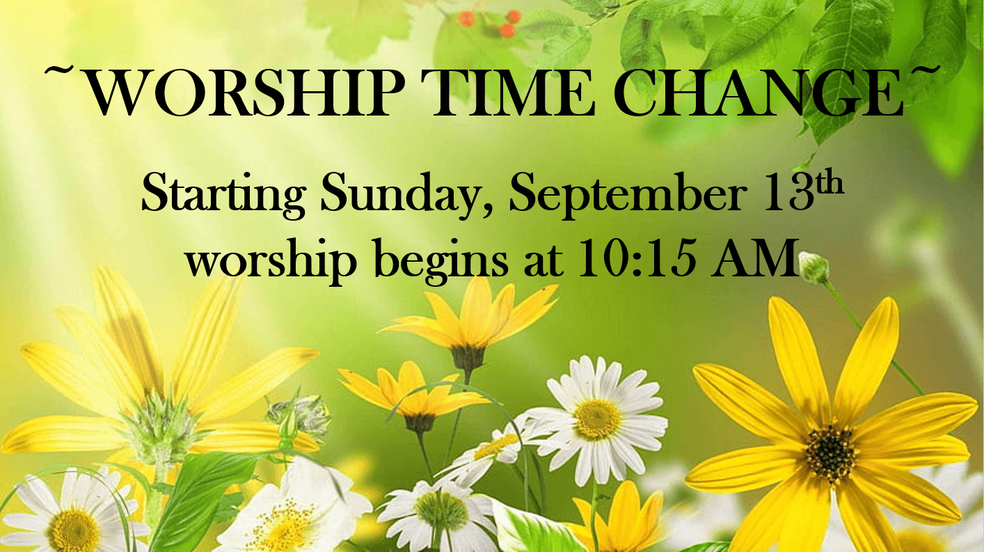 worship time change